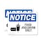 Signmission Food And Drink Only Sign With Symbol, 5 in W x Rectangle, Vinyl Decal OS-2PACK-NS-D-35-L-12816 - alternate 1